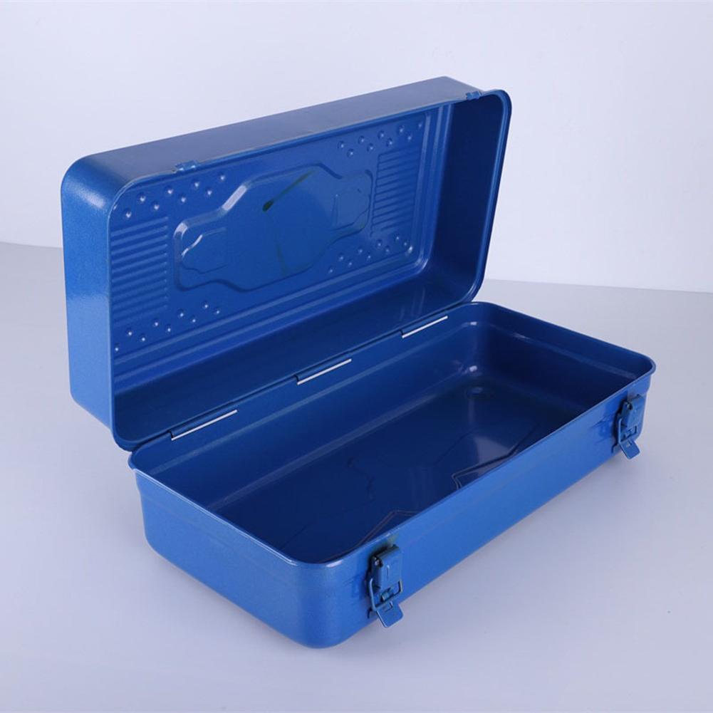 Portable Steel Toolbox with Comfortable Handle for Tools and Accessories