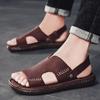 Summer men's sandals Comfortable anti slip flat bottom Daily office  Outdoor leisure beach walking men's shoes Quality shoes