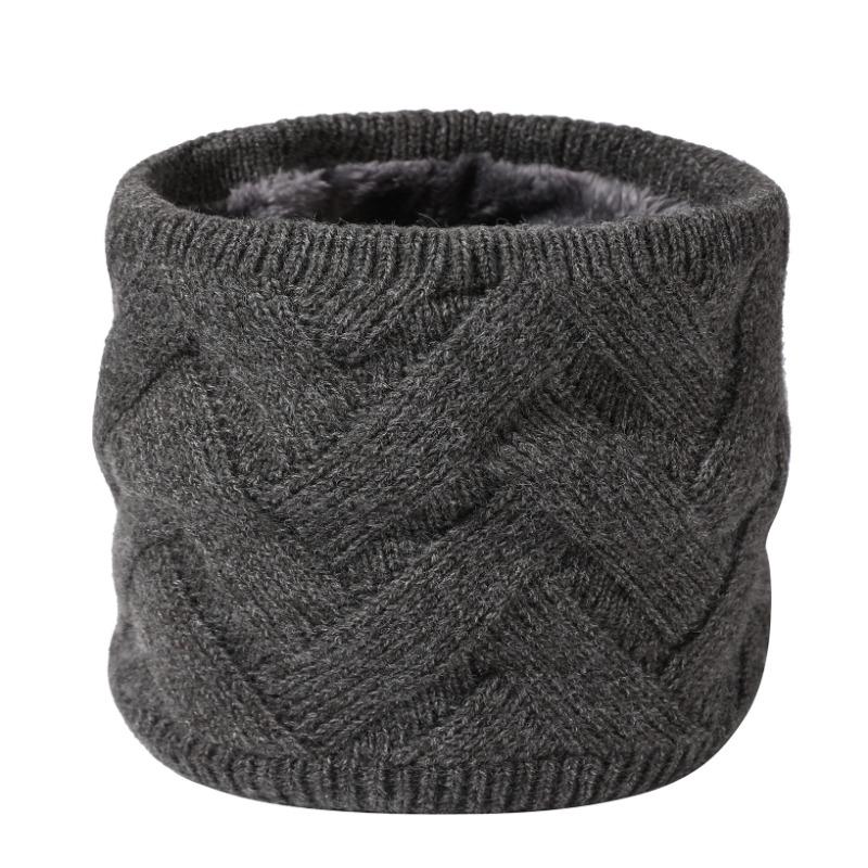 Winter velvet warm scarf versatile knitted scarf outdoor skiing cold neck cover couple