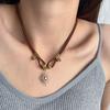 Retro Charm Necklace Trendy Pendant Neckchains Jewelry Women's Clavicular Chain for Daily Wear and Special Occasions
