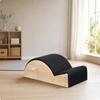 Pilates Spine Corrector PU Leather Wooden Stepped Design