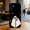 Stardust Ghost Phone Case Black Silicone Soft For Samsung Galaxy A73,A72,A71,A70,A53,A52,A51