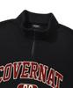 COVERNAT Arch Logo Fleece Half Zip Sweatshirt Black
