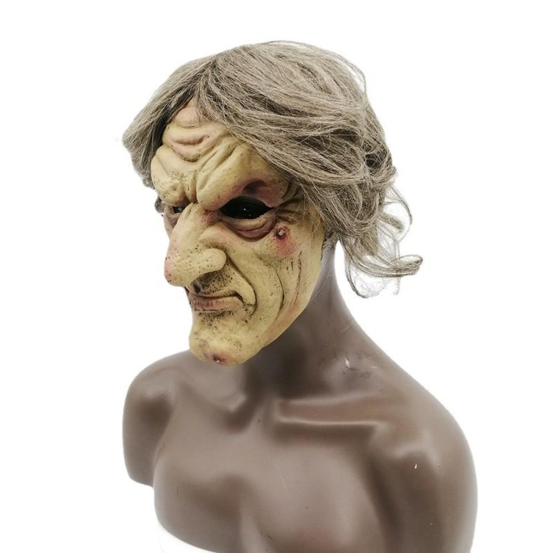 Halloween Witch Mask Latex Horror Cosplay Party Costume