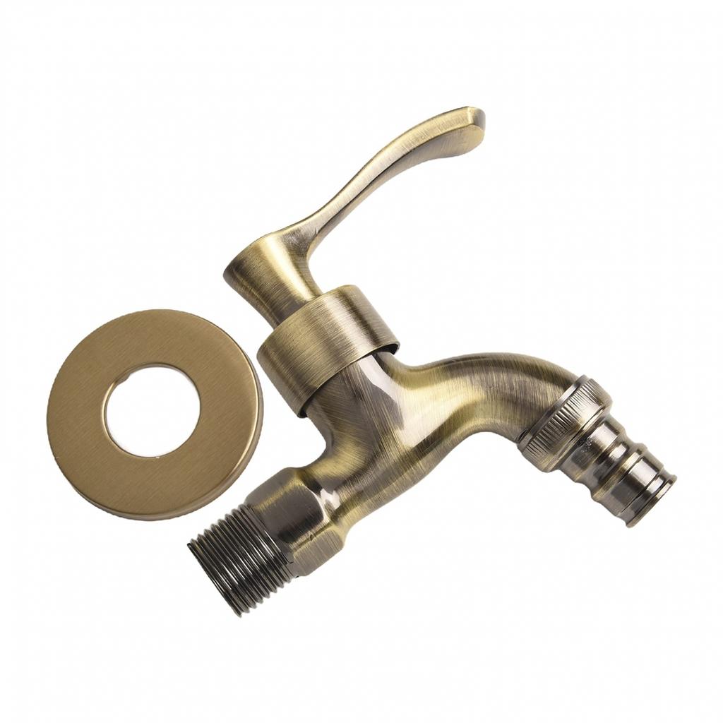 Vintage Garden Outdoor Faucet Anituqe Bronze Washing Machine Crane Tap