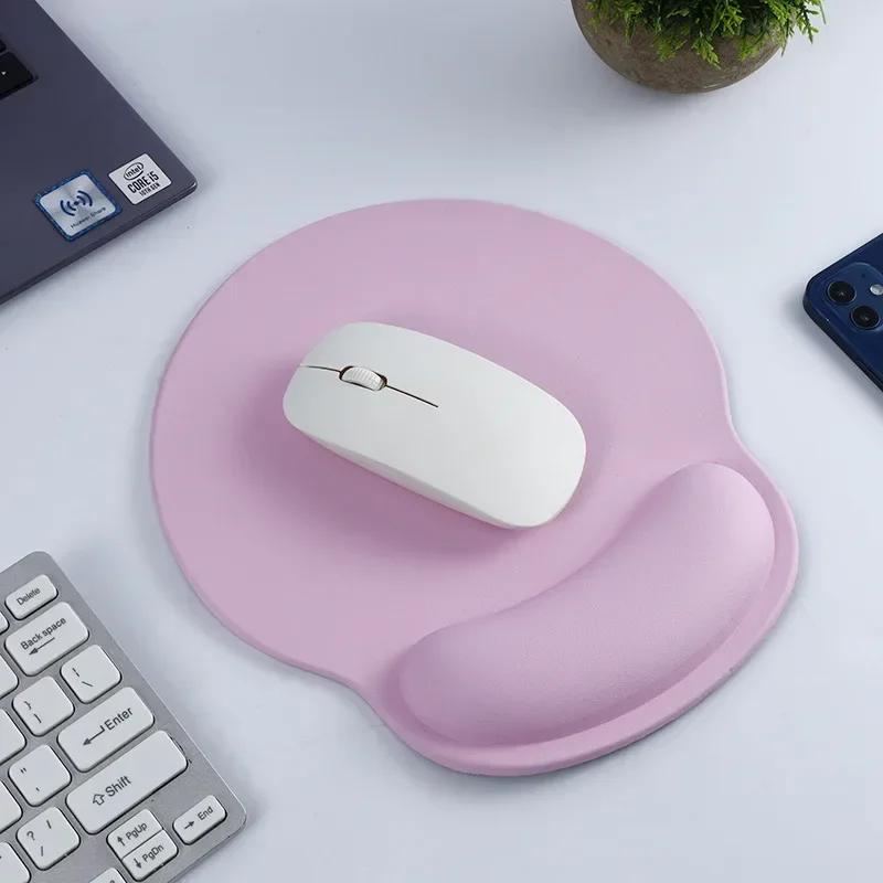 Non-Slip Silicone Mousepad with Wrist Support High-Performance PU Surface Waterproof Horizontal  Comfortable Gaming Office Use