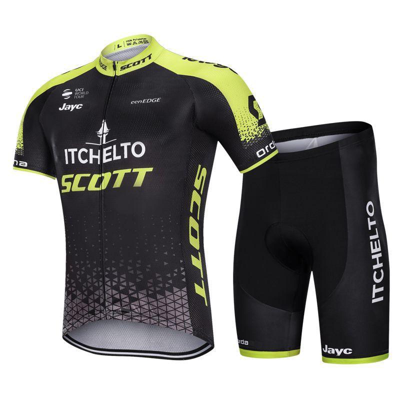 Mens Womens Cycling Jersey Bib Shorts Set Quick Dry Breathable Road Mountain Bike Apparel