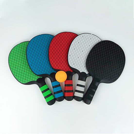 Ping Pong Paddles Silicone Table Tennis Racket Pingpong Training Bat with Ergonomic Handle for Beginner