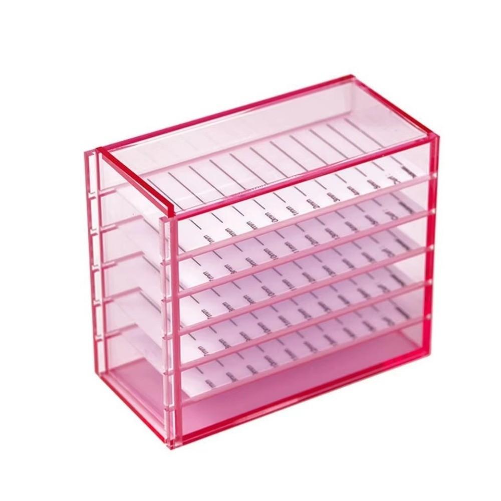 1/5 Layers False Eyelashes Storage Box Transparent Lash Holder New Display Stand  Makeup Tool