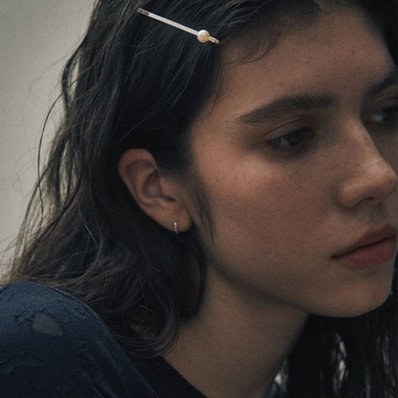 

verte Cent.19 / butter ball hairpin silver