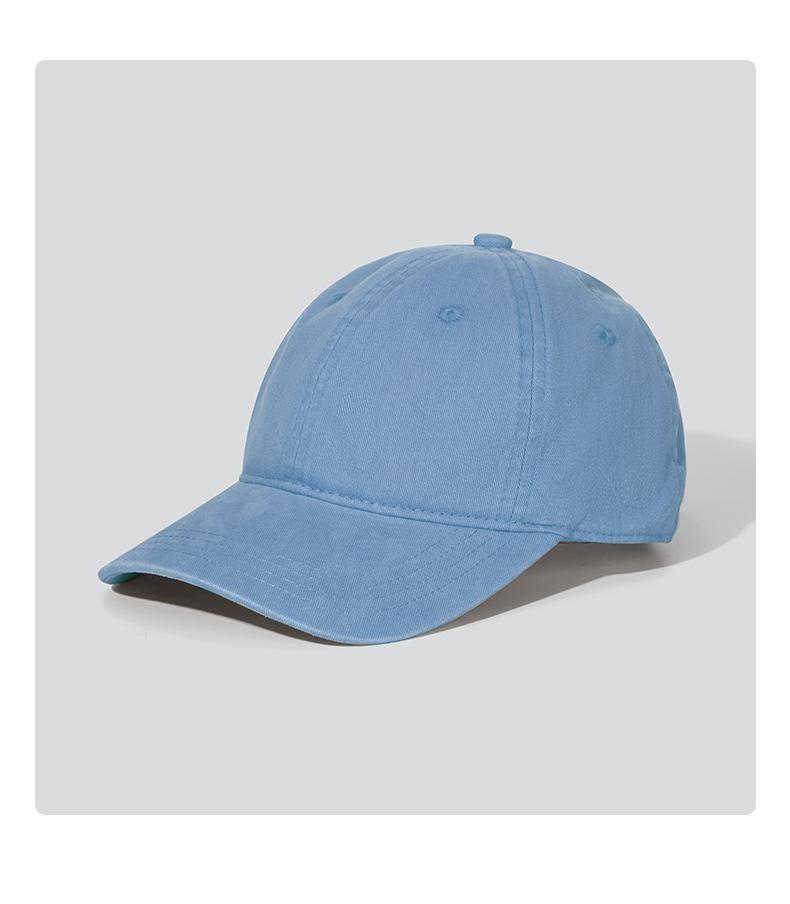 Bare baseball hat printed pure cotton washed cap sunscreen sun hat custom