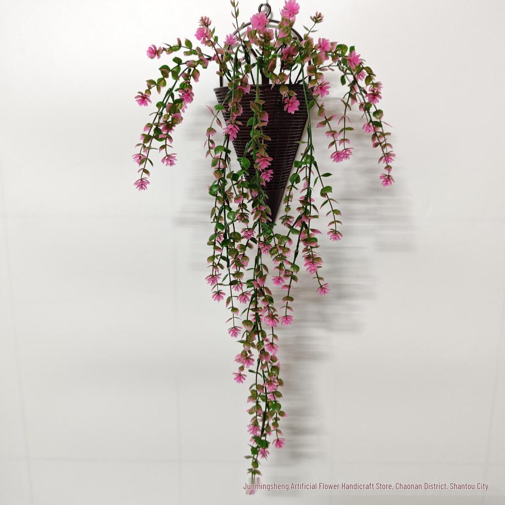 Cross-Border Eucalyptus Camellia Vine Fake Flower Wall Hanging Display
