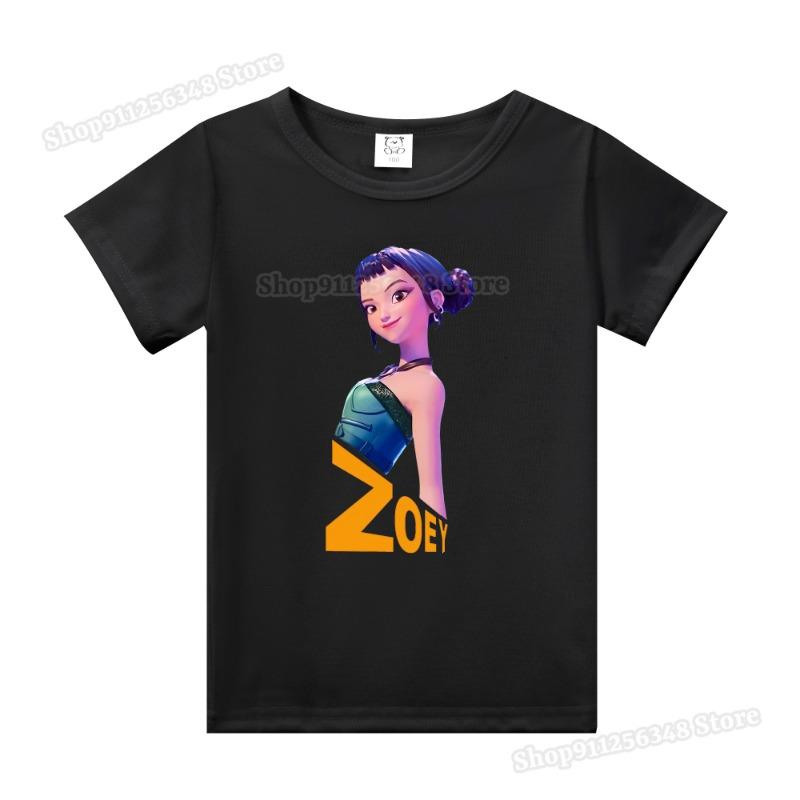 Barneklær Tegneserie Anime K-Pop Demonjegere Trykk T-skjorte Rumi Zoey Mira Topper Huntrix Saja Gutter Derpy Tiger Barneklær