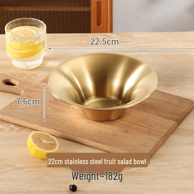 ZISIZ Stainless Steel Salad & Fruit Bowl Set