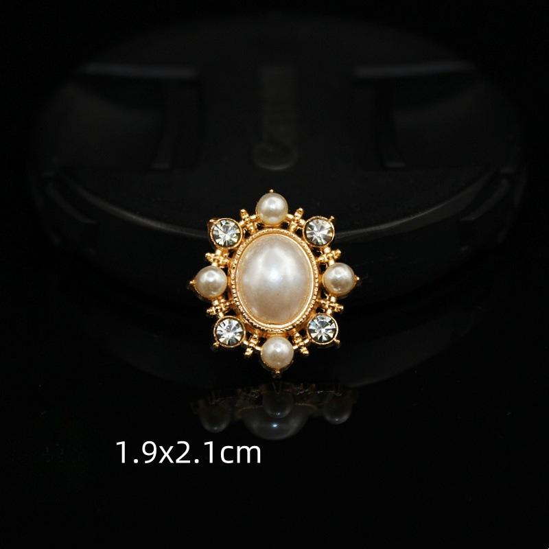 

10 шт. дырок обувь DIY ювелирные аксессуары маленький ароматный ветер драгоценный камень бриллиант пряжка рождественская елка сплав материал