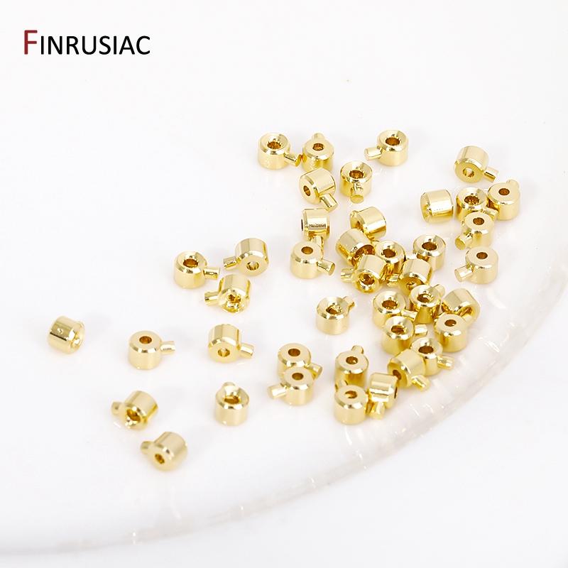 DIY Jewelry Making Accessories,14K Gold Plated Crimp End Beads,Lobster Clasp,Extender Tail Chains Wholesale