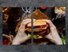 SZKLANA PŁYTA OCHRONNA NA KUCHENKĘ 85x52 HAMBURGER