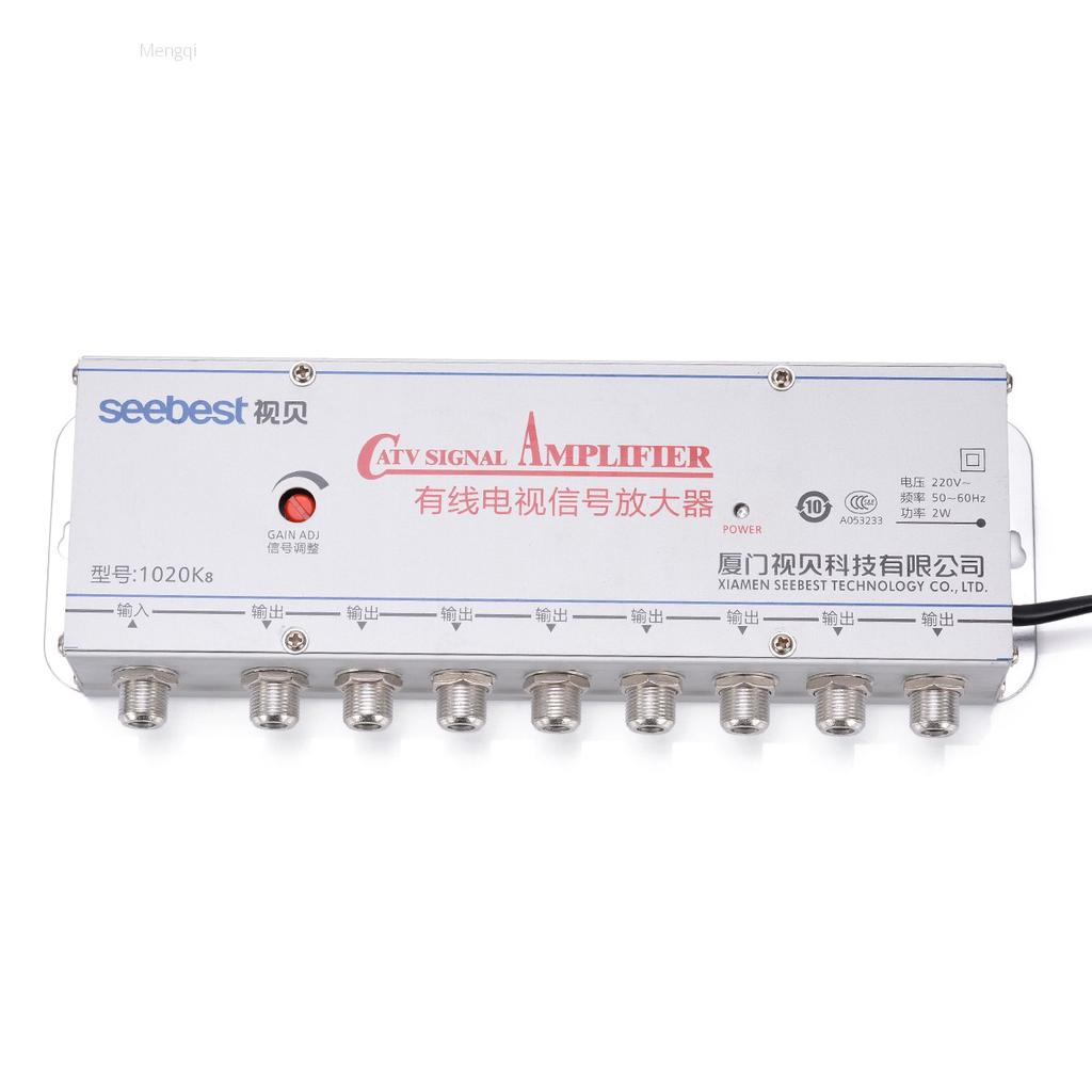 Buy Idh 8 Way 1in 8out CATV TV VCR Antenna Signal Amplifier Booster Splitter 20dB at affordable