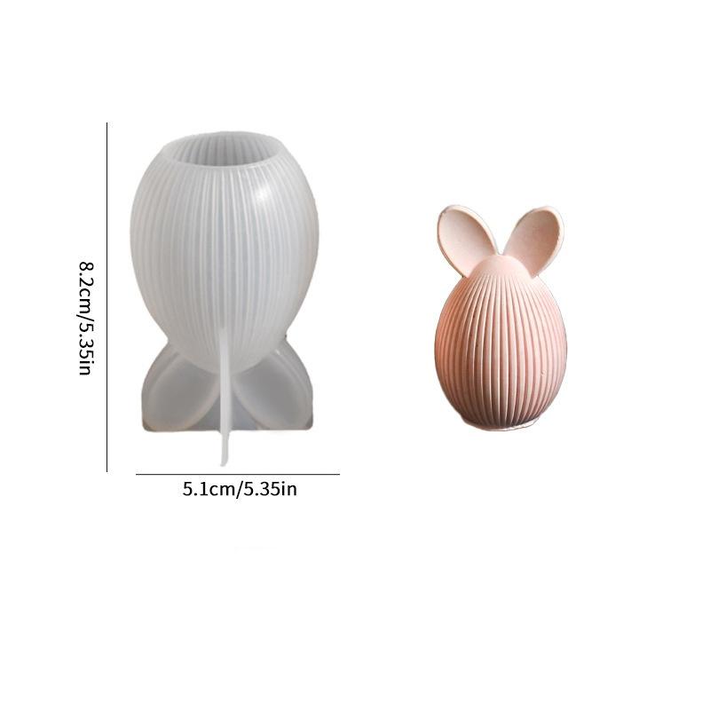 Easter Egg Bunny Silicone Mold DIY Handmade Candle Aromath Soap Plaster Ornaments Tool Resin Craft Casting Molds Home Decor Art