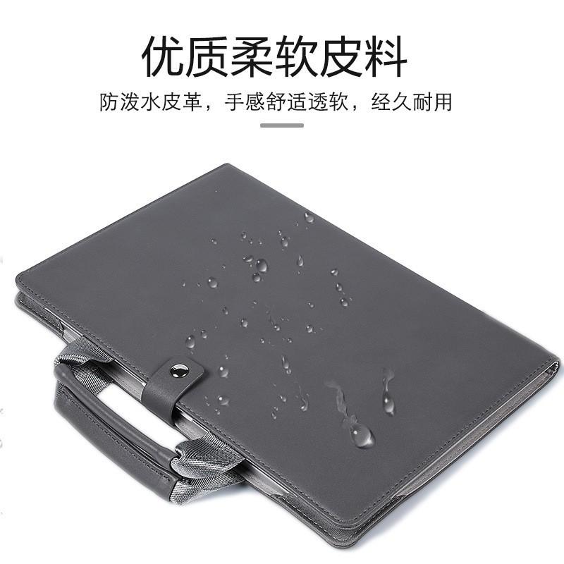 MacBook Pro Air 13 14 16 Inch Protective Sleeve Case PU Leather Laptop Bag Men Women Students Office Travel