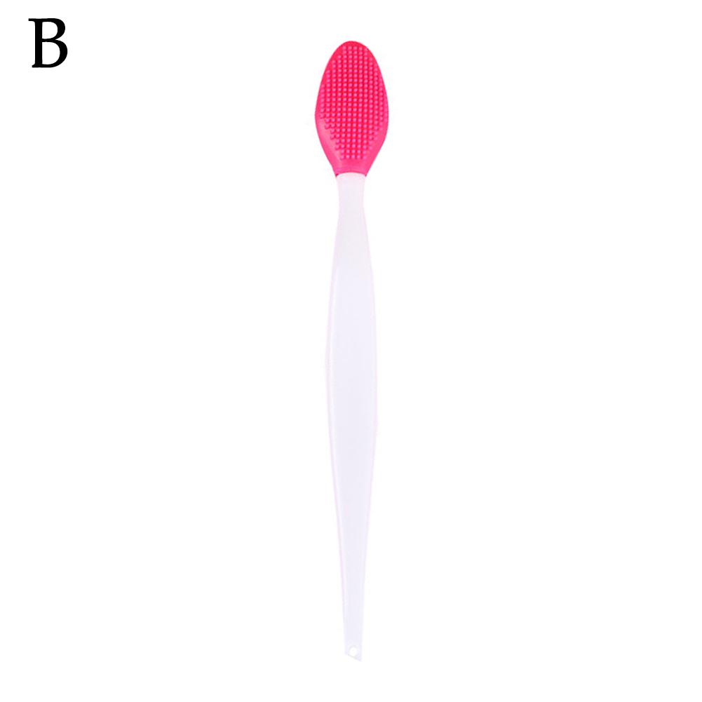 Silicone Nose Cleaning Brush - Long Handle - Blackhead And Pore Removal - Exfoliating And Deep Cleansing - Face Clean Tool 1 Pc