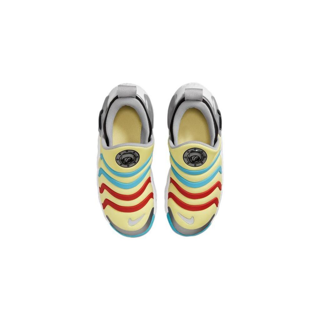 Nike Dynamo Go SE PS Lemon Chiffon Red Blue Kids Sneakers Multi-Color Black DZ4127-700