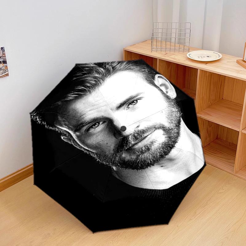 Chris Evans Automatic Umbrella - Suitable Travel Outdoor Portable Umbrella Birthday Gift Daily Essentials