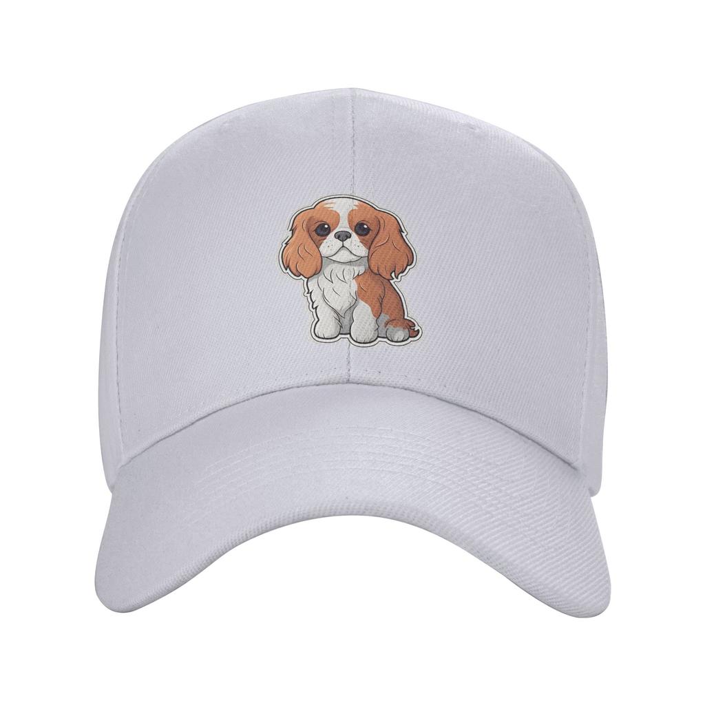 Kawaii Cavalier King Charles Spaniel Casual Baseball Cap Running Hippie Trucker Hat Summer Unisex Baseball Caps