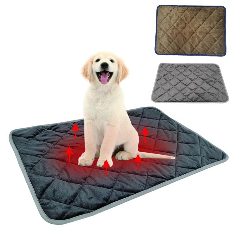 Self Heating Bed Pet Pad for Large Small Dogs Chew Resistant Dogs Sleeping Mats