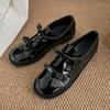 Fashion Spring New Single Shoes Women Fashion Round Head Deep Mouth Butterfly Knot Soft Sole Waterproof Non-slip Low-top Shoes