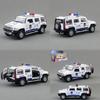 Car Alloy Model H3 Police Suv With Lights And Sound Effects For Play Kids