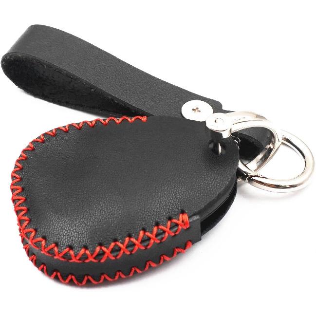 Black Leather for Chevy Traverse 2007-2016 Tahoe Suburban GMC Acadia Yukon XL Buick Enclave Cadillac Escalade Saturn Outlook 5 Buttons Smart Remote