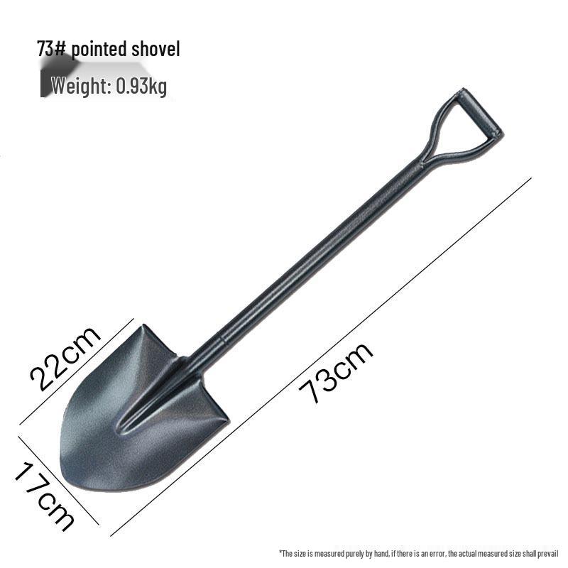 Manganese Steel Iron Shovel for Gardening - Heavy Duty Tool for Planting, Digging, and Outdoor Use
