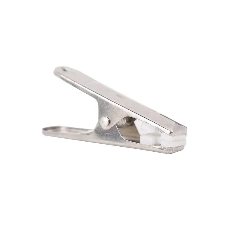 1Pc Multipurpose Stainless Steel Clips with Plastic Sheet Clothing Clamps Sealing Clip Household Clothespin Metal Clothespins