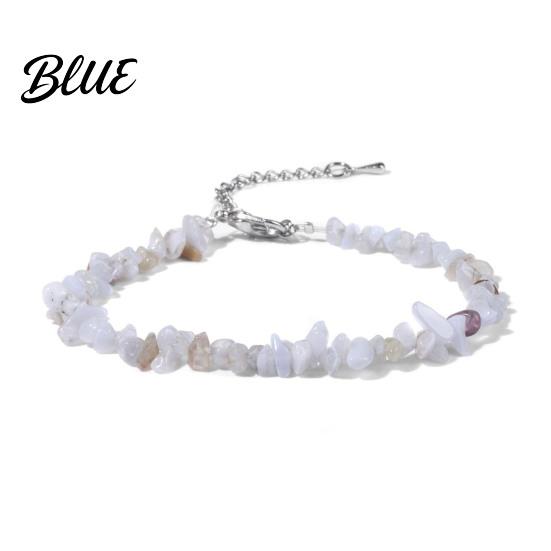 Durable Bracelet Women Irregular Beads Decor Adjustable Length Non-fading Wrist
