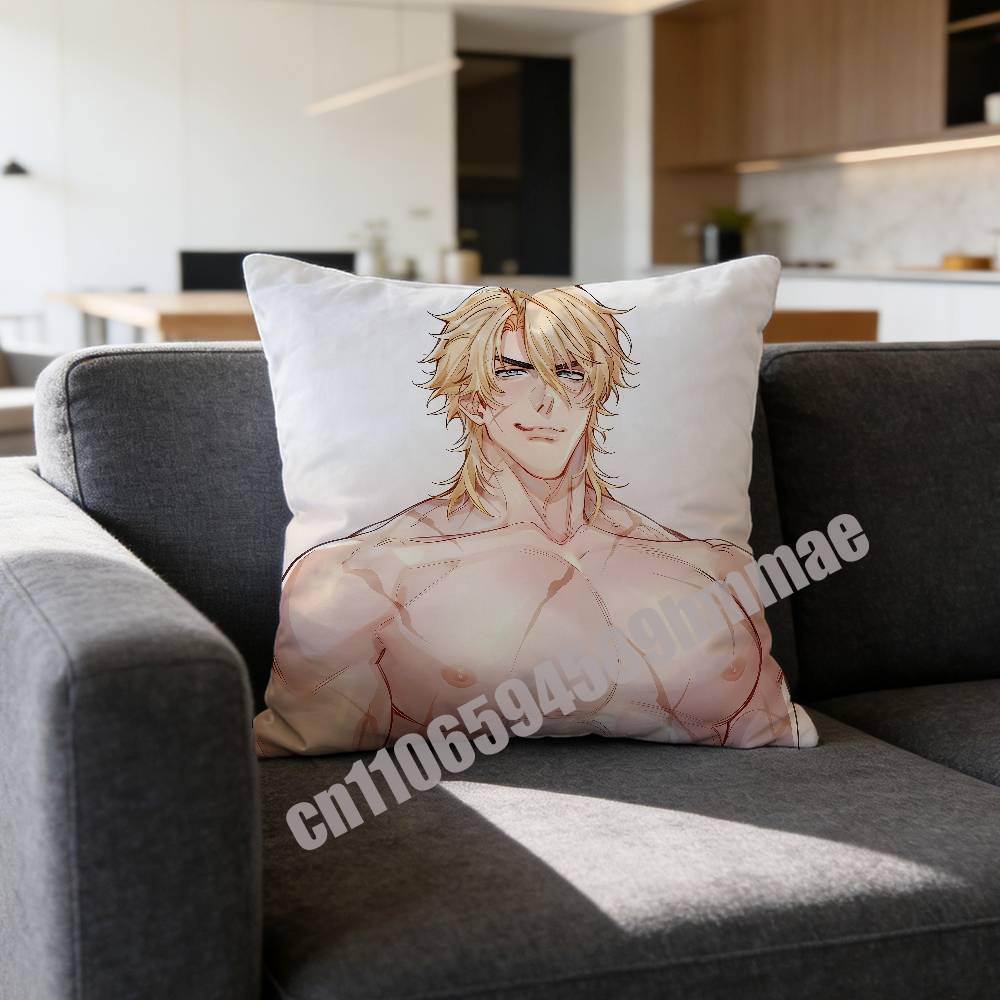For Varka Genshin Impact Throw Pillow Case Sham 30X30Cm 45X45Cm 50X50Cm Square Office Cushion Cover