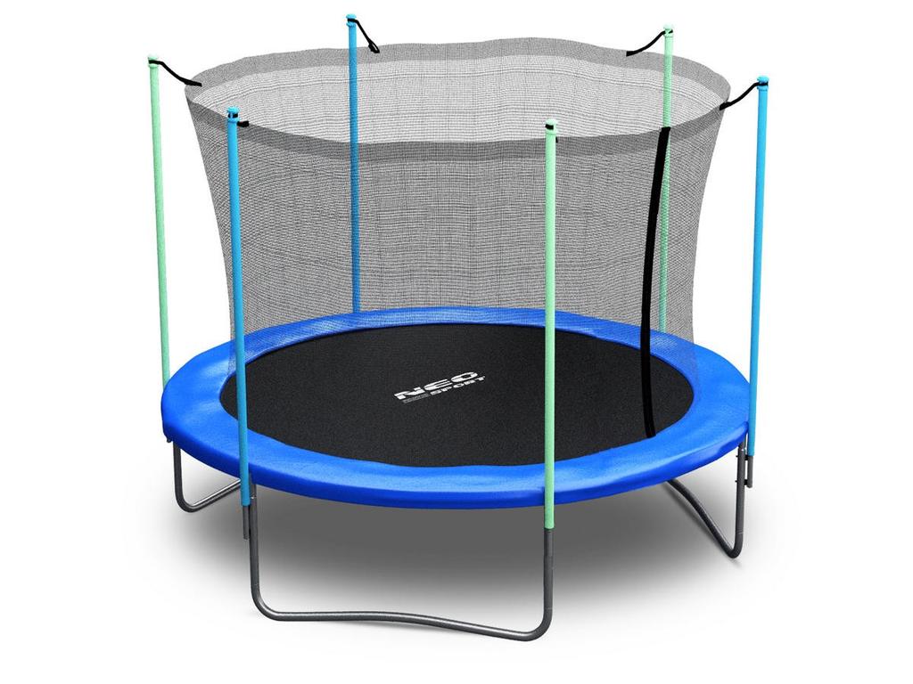 Garden Trampoline 6Ft/ With Inner Safety Net And Ladder, Neo-Sport