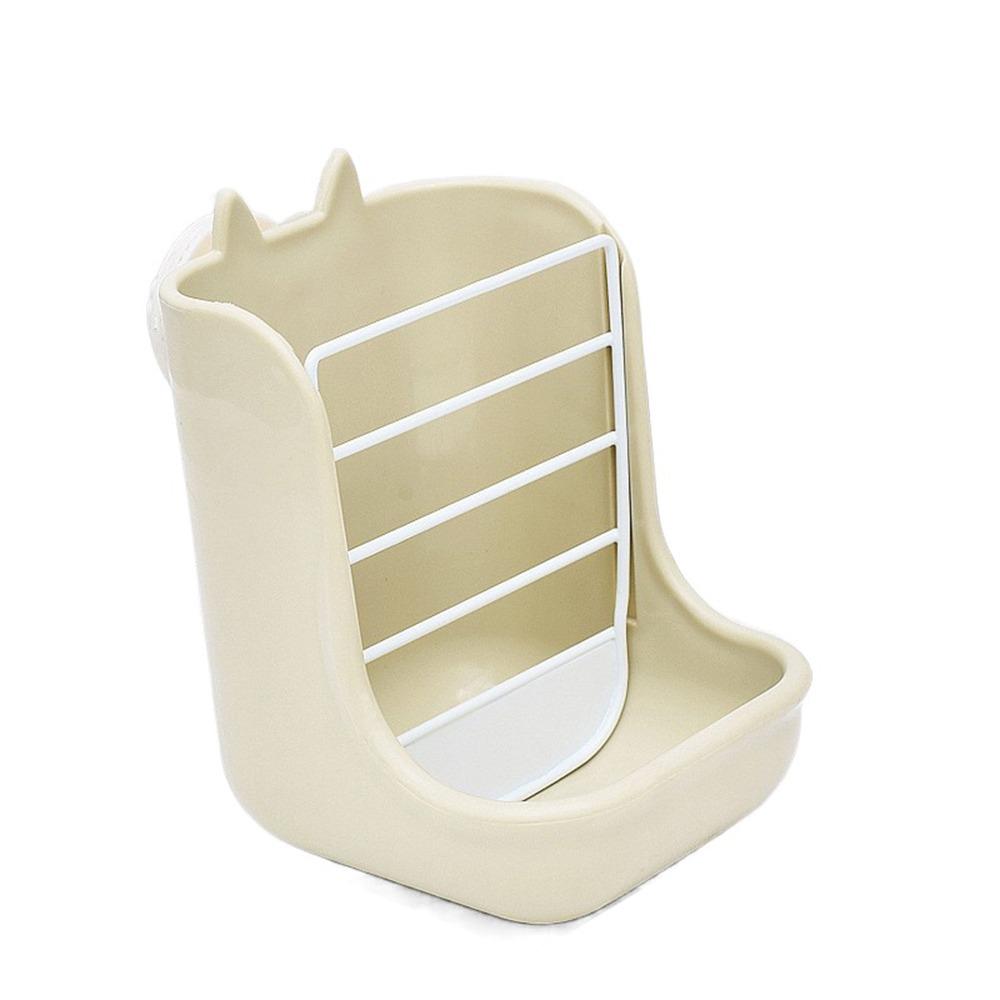 Anti Scratching Rabbit Cage Bowl Fixable 2 in 1 Food Trough Fixed Hay Feeder Holder  Small Animal