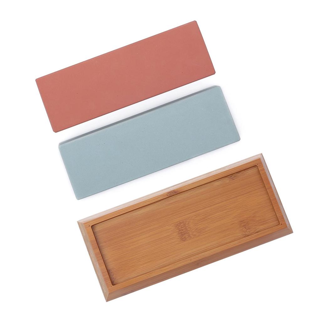 400 1000 3000 8000 Grit Sharpening Stone Double Sided Whetstone Cut Set With Non Slip Bamboo Base and Free Angle Guide
