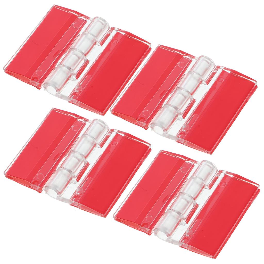 4Pcs Strong Adhesive Hinges Clear Acrylic Small Furniture Hinges DIY Hinges Replacement