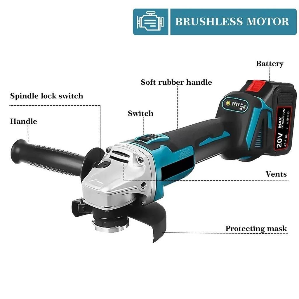 2 SET/ 3 SET/ 4 SET/ 6 SET Household Rechargeable Power Tool Combination With Two Battery Brushless Cordless Tool Sets Portable Electric Combo Kits