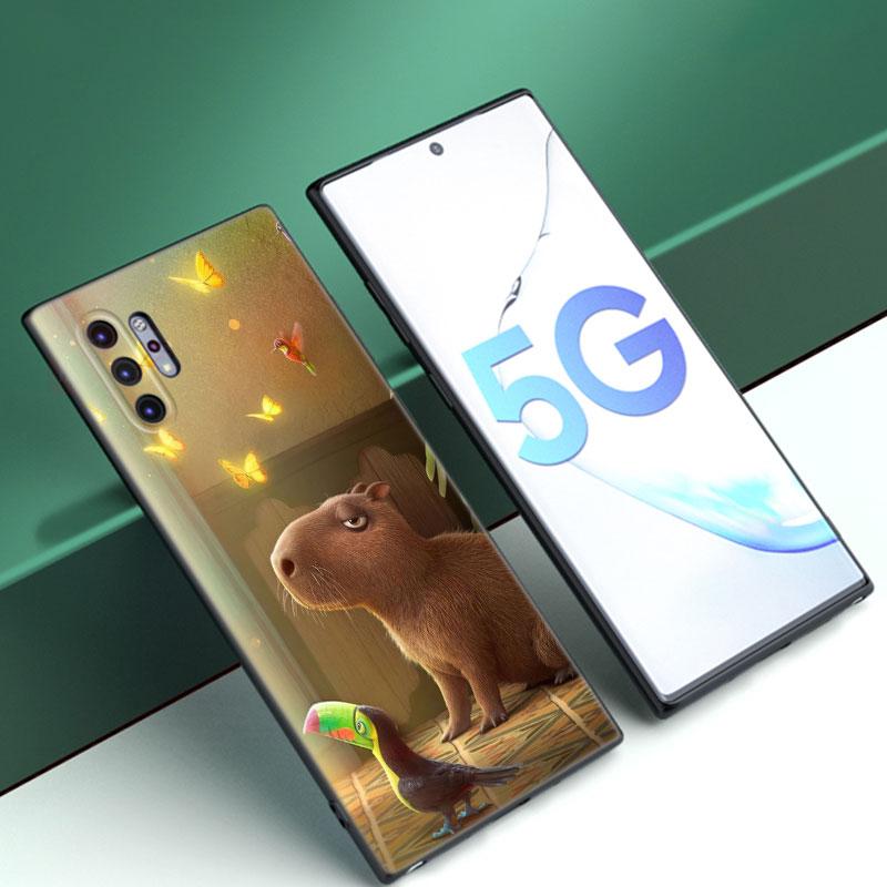 Cute Cartoon Capybara Phone Case For Samsung M30 M31 S Note 10 20 M04 M13 M32 M14 M23 M33 M34 M42 M52 M53 M54 5G M11 M12 M21 M22