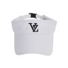 VARZAR 3D Monogram Logo Overfit Sun Cap White