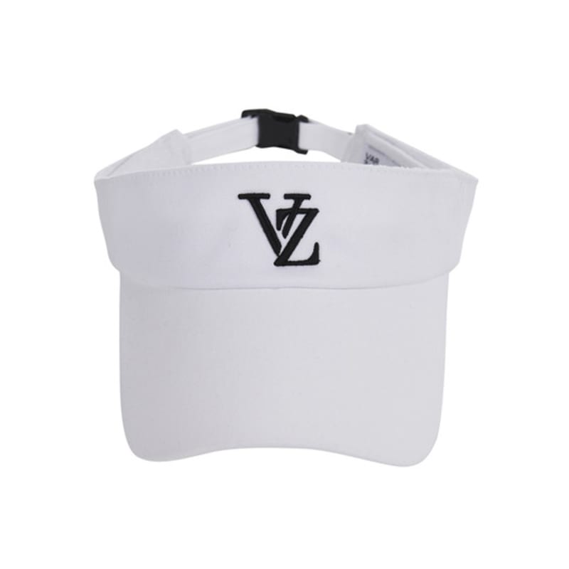 VARZAR 3D Monogram Logo Overfit Sun Cap White