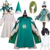 Anime Cappello da Strega Atelier Cosplay Coco Cosplay Agatto Akuromu Costumi Cosplay Parrucca Uniforme Mantello Verde Cappello Halloween Cos per Donne