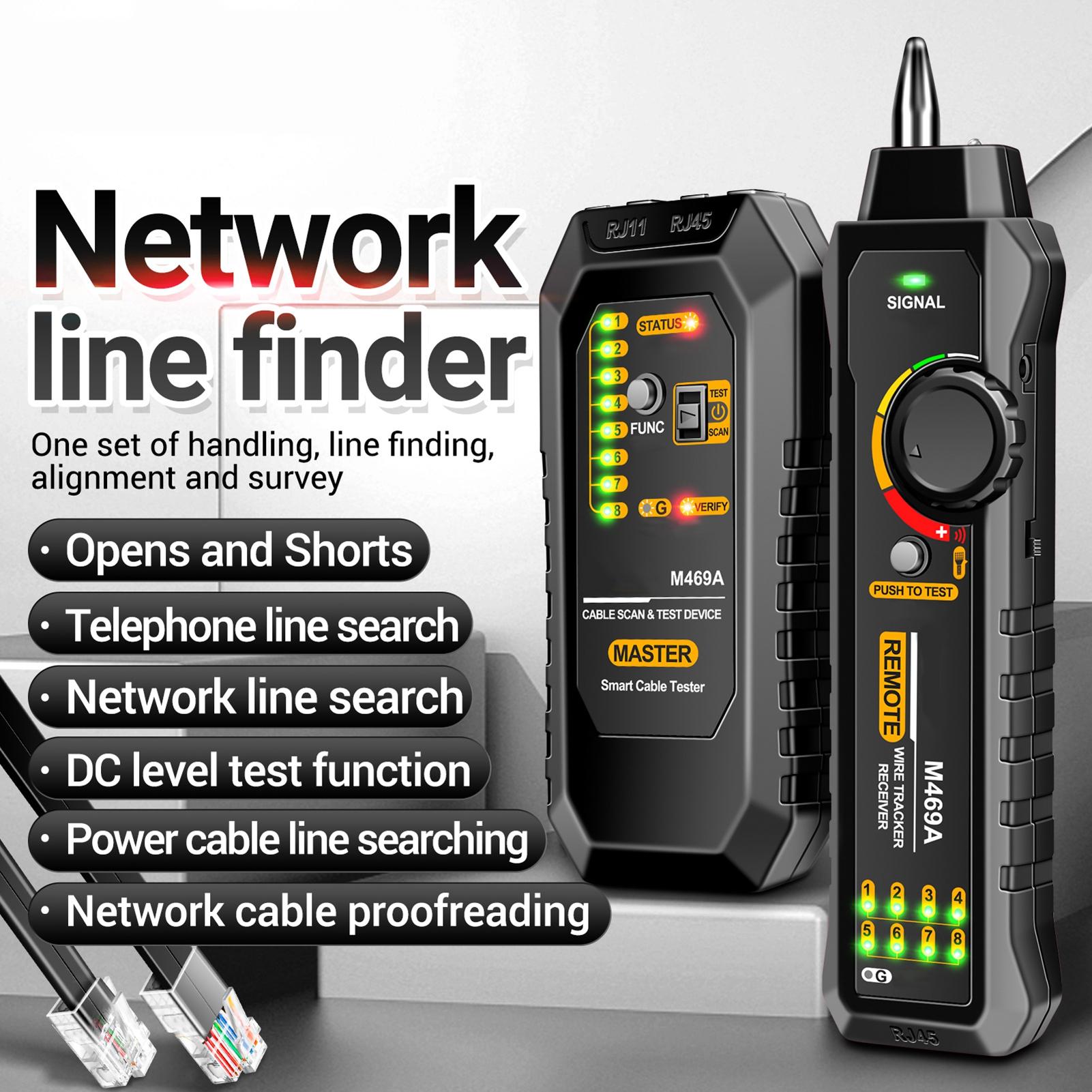 

M469A Cable Finder Multifunctional Cable Finder Anti-Interference Testing Instrument Find The Break Point of Line And Check The
