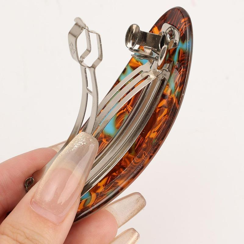 5pcs New Retro French Hairclips Barrettes Acetate Hair Side Clip Non-slip Headwear Korean Fashion for Girls Headdress Decoration