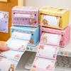 Kaka Sauce Box Pulling Memo Sticker Fully Adhesive Index Sticker Student Mistake Label Memo Paper