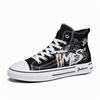 High-top Canvas Alphabet Board Shoes Spring Fashion New Platform Casual Shoes Breathable Comfortable Versatile Sports Men's Shoes