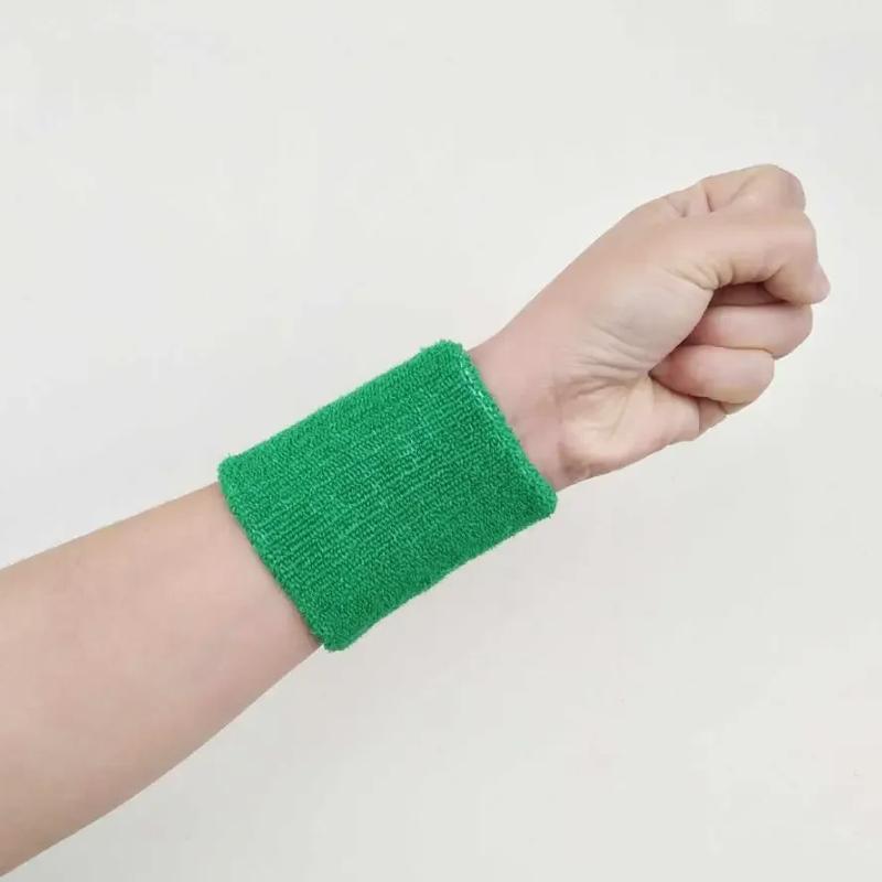 1pc Sportpolsband Zweetband Handband Zweet Pols Ondersteuning Brace Wrap Guards voor Gym Volleybal Basketbal Tennis Zomer